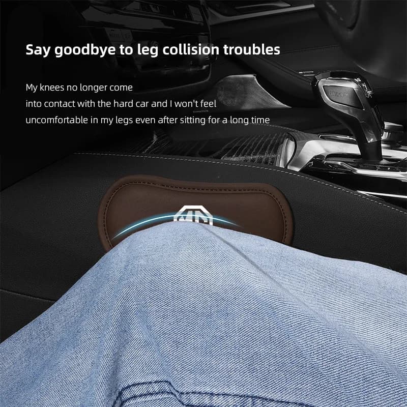 Car Seat Side Knee Pad Leather Leg Support Cushion For MG MG4 EV Cyberster ZS HS MG5 MG7 MARVEL R