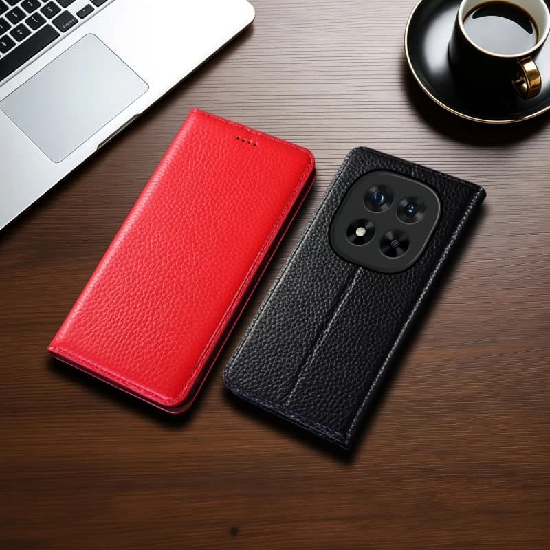 Litchi Patterned Phone Case For Xiaomi Redmi Note 15 Pro Plus 5G Flip Book Cover Wallet