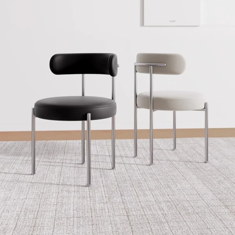 Aesthetics Nordic Dining Chair Faux Leather Modern Design Wooden Dining Chair Plastic Nordic Sillas Para Comedor Home Furniture