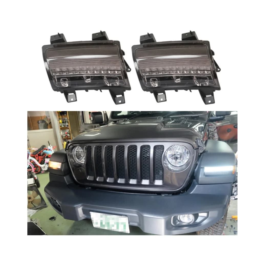 ABS Front Fender Flare Led Lights Turnal Lights Fender Lights For Jeep For Wrangler JL 2018+ JL1123
