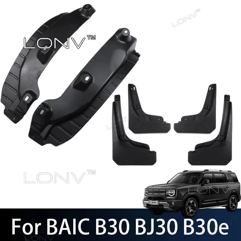 For BAIC B30 BJ30 B30e 2026 2027 2025 Car Mudguards Inner Fender Liners Splash Guards Wheel Arch MudFlaps Body Kits Accessories