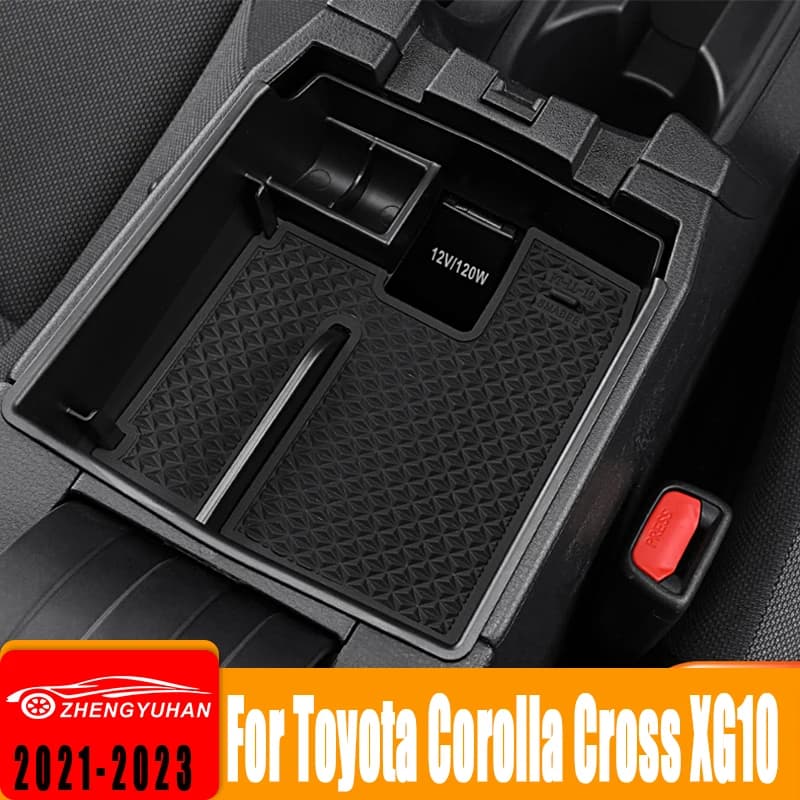 Car Central Console Armrest Box Storage Container Tray For Toyota Corolla Cross XG10 2021-2026 Hybrid Interior Accessories