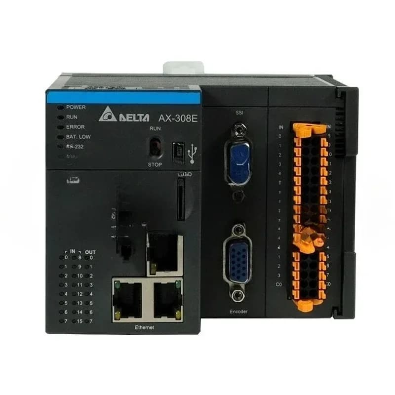 DELT CODESYS AX-308EA0MA1T 8-Axis Programmable Controller 16DI 8DO CPU EtherCAT Softmotion NPN Output