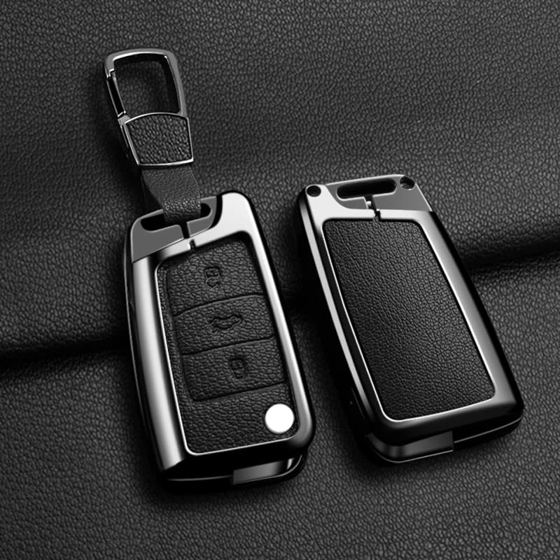 Zinc Alloy Car Key Case Cover Suitable For Volkswagen Golf 7 MK7 Tiguan MK2 SEATTCA Ateca Leon FR 2 Ibiza Kodak Octavia Keychain