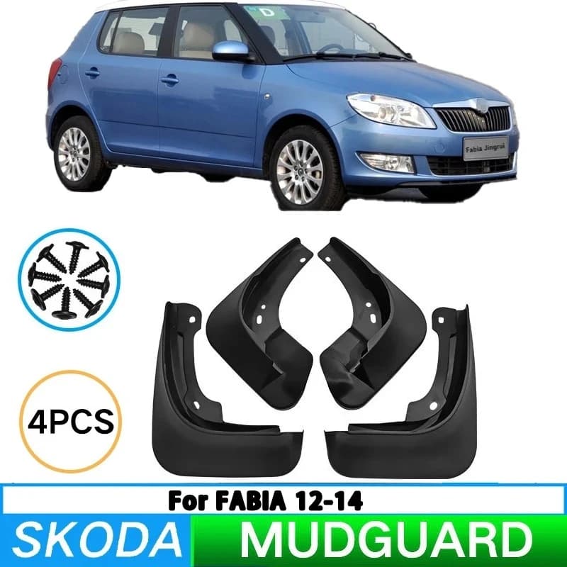 For Skoda 2012-2014 Fabia Fabia car tire fenders splash guard front and rear fenders auto parts