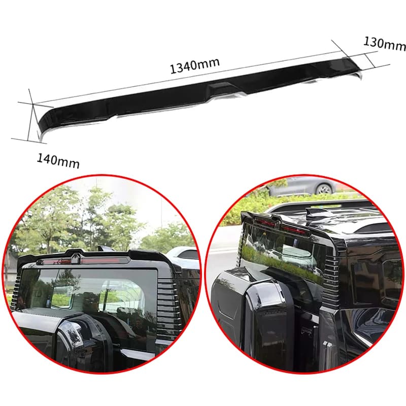 For Chery Jetour Traveller T2 2023 2024 High Quality ABS Car Rear Roof Wing Spoiler Decorative Accessories Body Kit Glossy Black