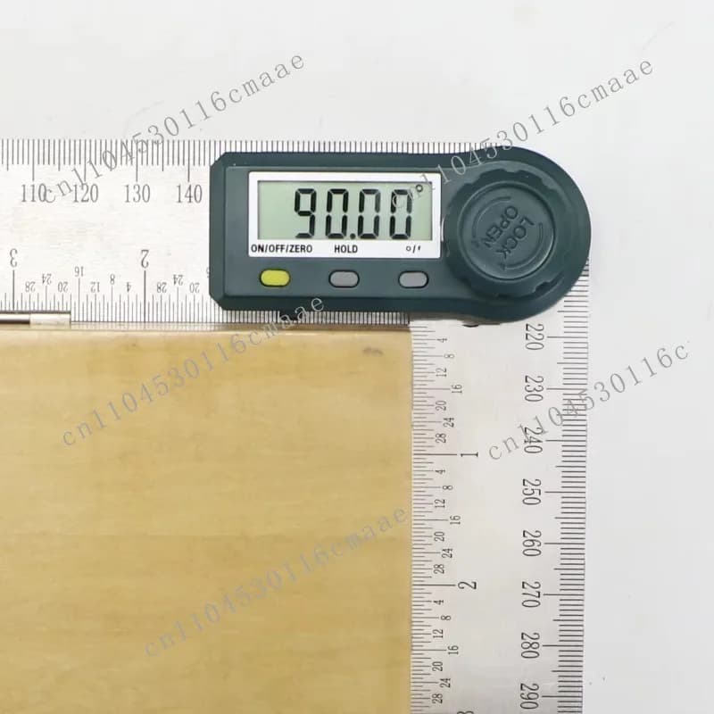Digital angle protractor with 7-inch/200mm angle ruler, woodworking angle measuring tool