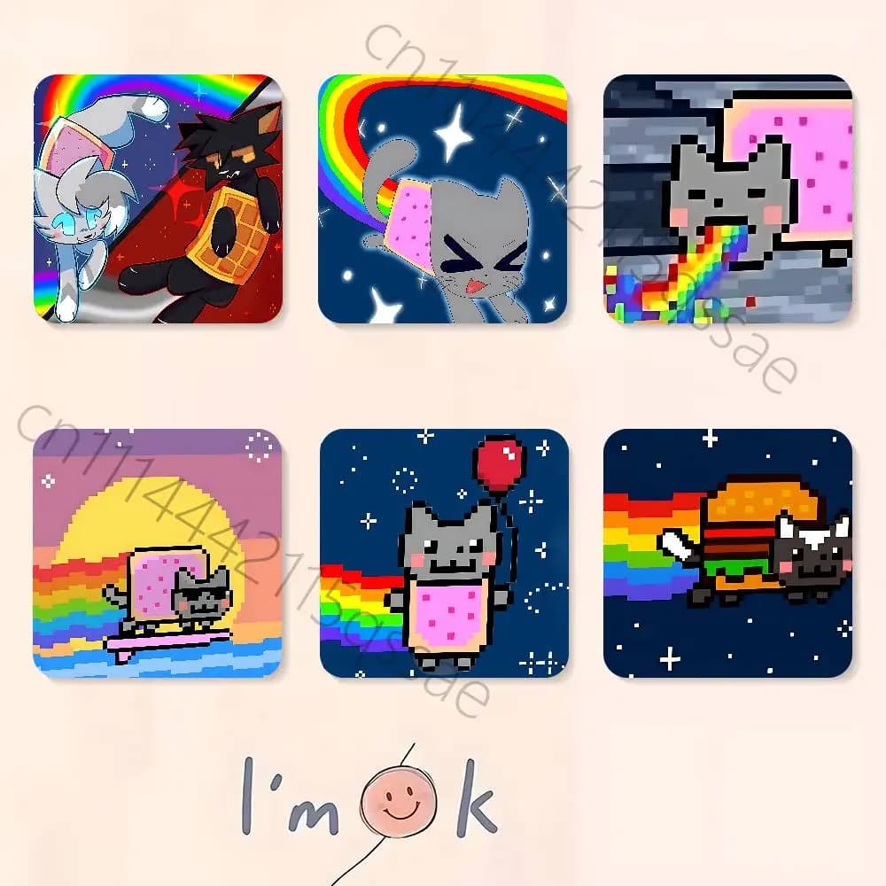 Funny N-Nyan Cat Refrigerator Magnetic Fridge Magnet Fridge Fridge Souvenir