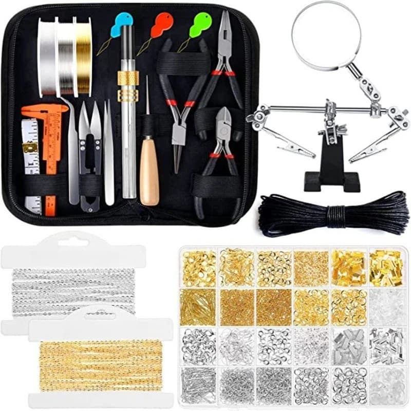 Jewelry tool set, jewelry making supplies kit, jewelry accessories repair tool