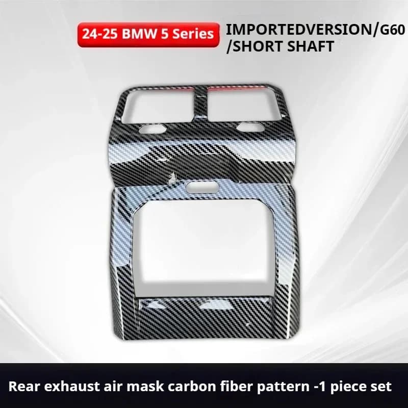 For BMW 5 Series G60 i5 2024 Car Rear Air Conditioner Air Outlet Protective Cover Armrest Box Back Conditioner Outlet Trim Cover