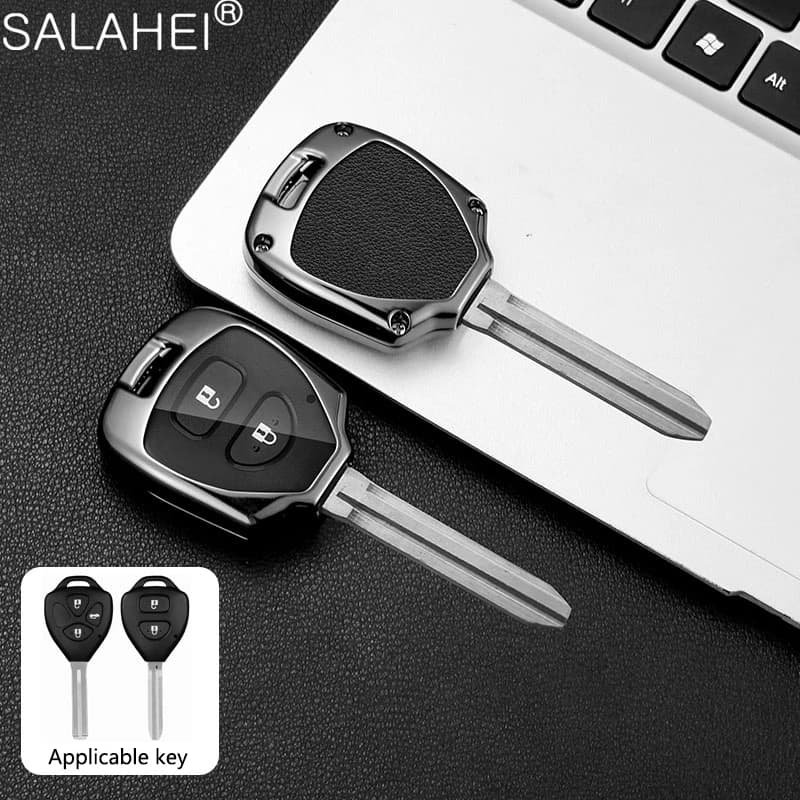 Car Key Case Cover 2/3 Buttons For Toyota Auris HiLux Corolla Fortuner Prado Verso Camry Reiz Yaris Vitz Vios Rav4 Ractis
