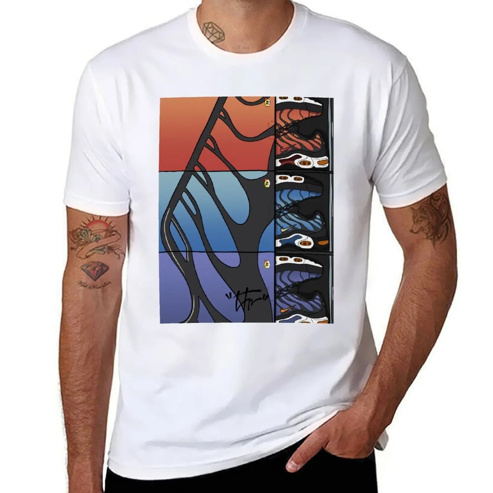 max plus tn print T-Shirt cotton tshirt 100% t shirt man designer T-Shirt