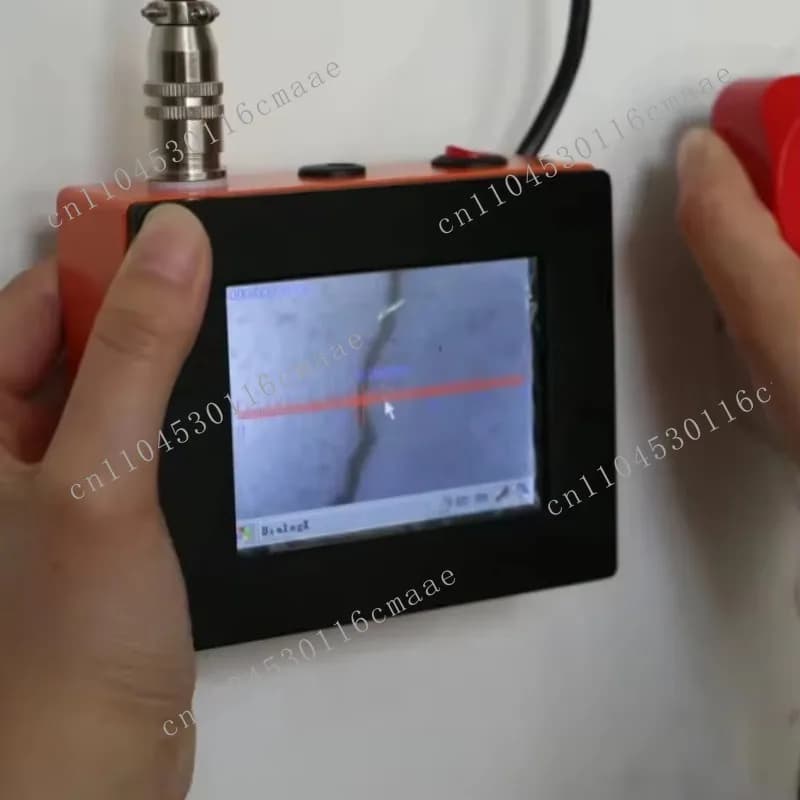 CK-102 Crack Width Meter Bridge Tunnel Construction Concrete Pavement Metal Surface Crack Width Test