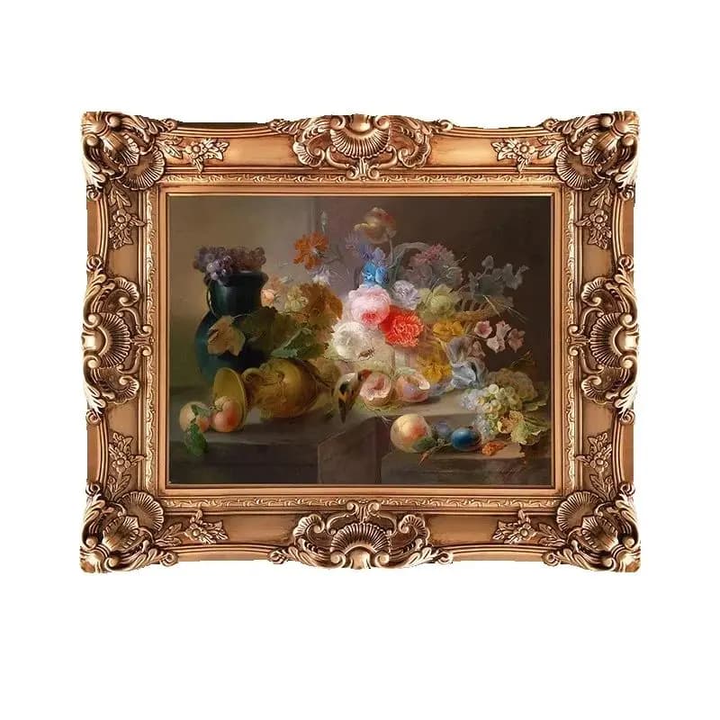 Quality European Style Decoration ABS Plastic Photo Picture Frame With Copper Gold Color