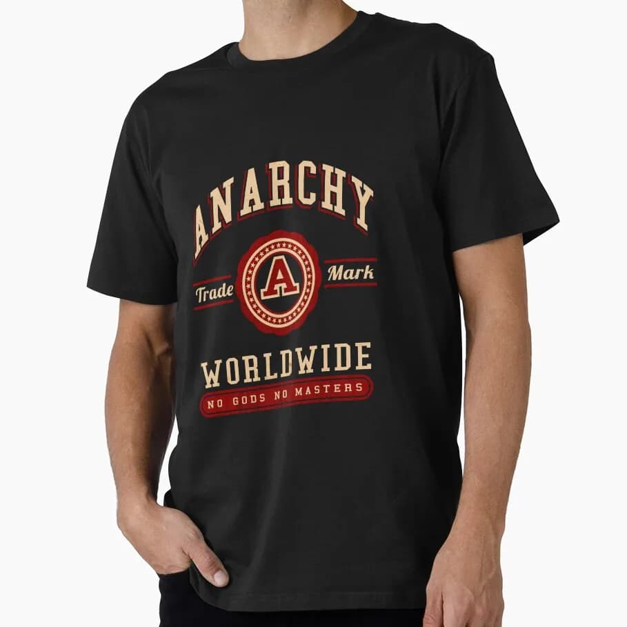 ANARCHY WORLDWIDE No Gods No Masters Anarchist Activist Punk Gift T Shirt Short sleeve Graphic Clothes All Size Tops S-6XL