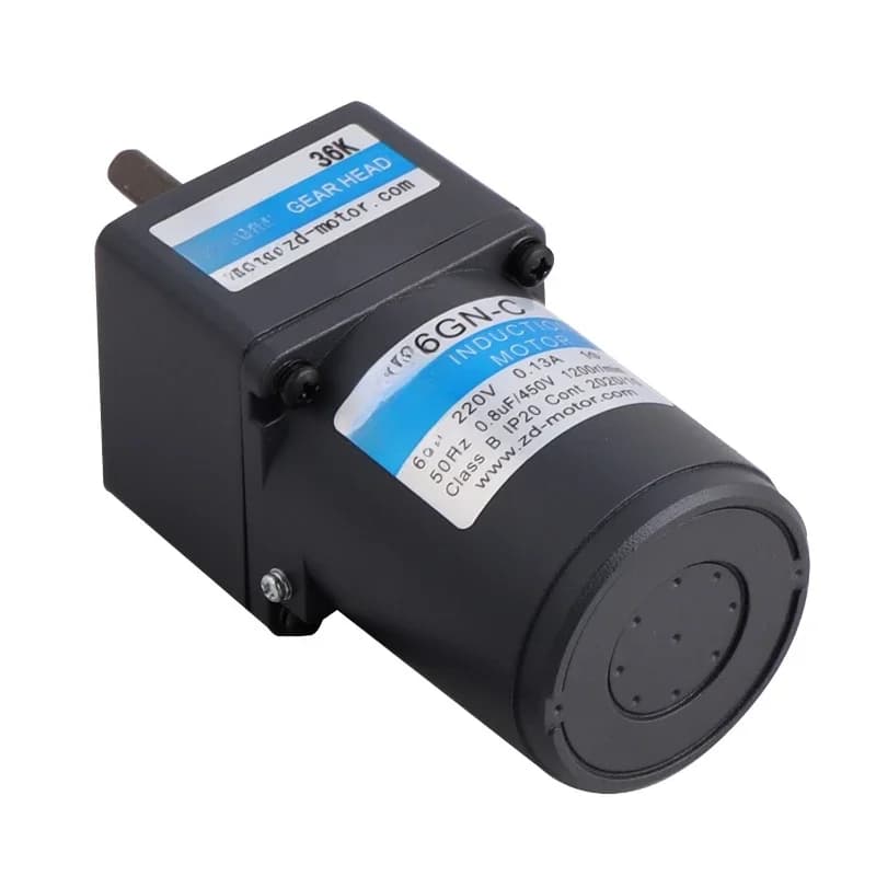 6W/10W AC Micro Single-Phase Three-Phase 220V Induction Motor Geared Motor