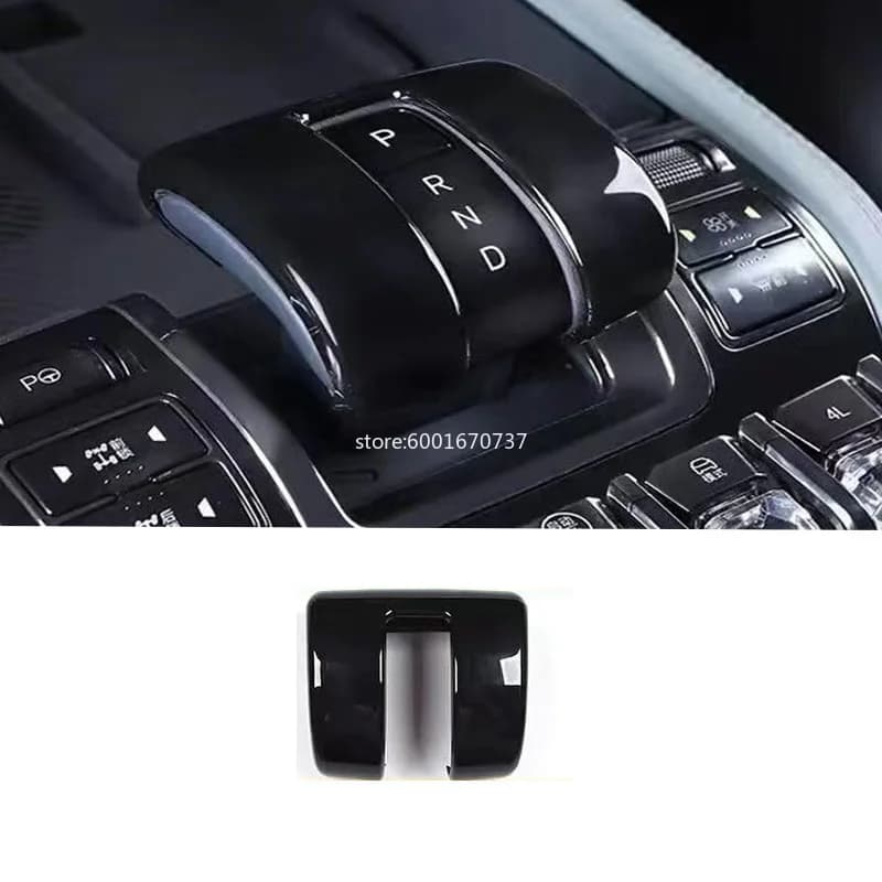ABS Gear Shift Knob Decoration Cover For SHARK 6 BYD 2024 2025 Interior Accessories Carbon Fiber Car Gear Lever Head Trims