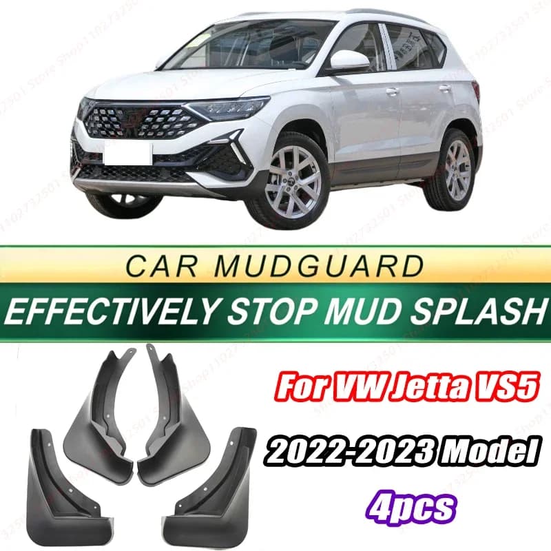 For VW Jetta VS5 2022-2023 Model 4PCS Front Rear Mud Flaps Splash Guards Fender Mudguards Auto Accessories