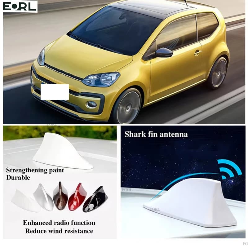 For VW Up! 2011~2019 Shark Fin Antenna FM Signal Super Aerials Amplifier Waterproof Signal Amplifier FM/AM Radio Aerials