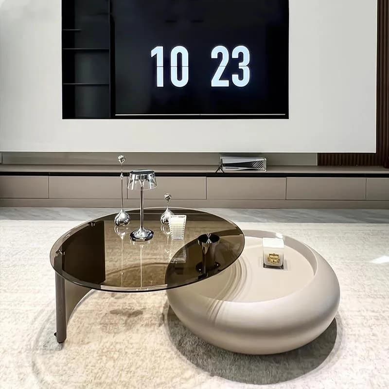 design Nordic Aesthetic Coffee Table Premium Unique Glass Top Side Table Living Roommuebles Modernos Para Sala Furniture Home