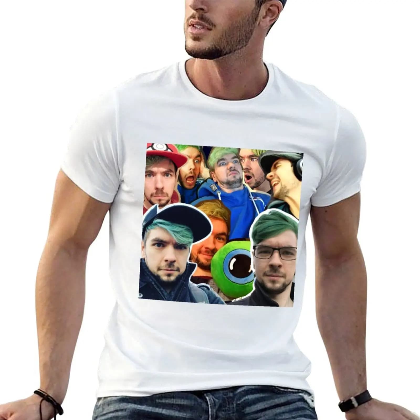 Jacksepticeye T-Shirt oversizeds luxury t-shirt men clothings