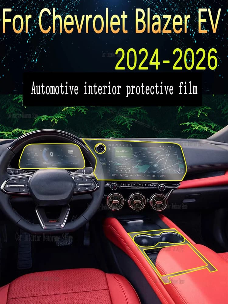 For Chevrolet Blazer EV RS 2026 Gearbox Panel Navigation Screen Automotive Interior Protective Film Anti-Scratch Accessories