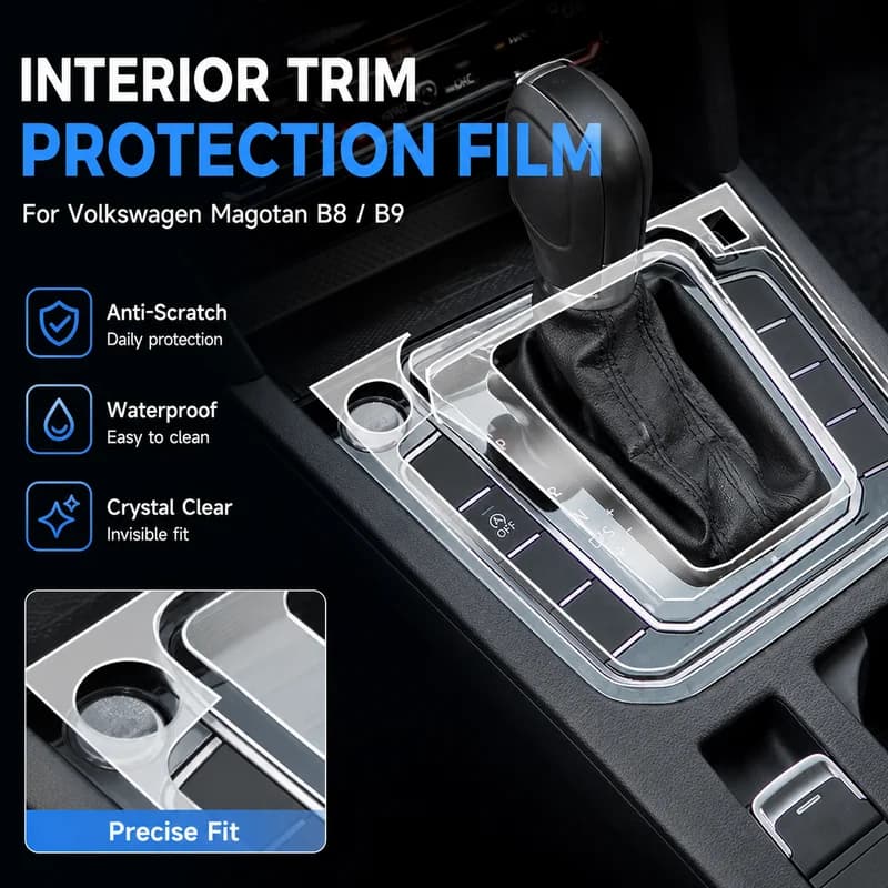 For Volkswagen Magotan Screen Protector B8 Interior Trim Film B9 Car Accessories Dashboard Decoration Products