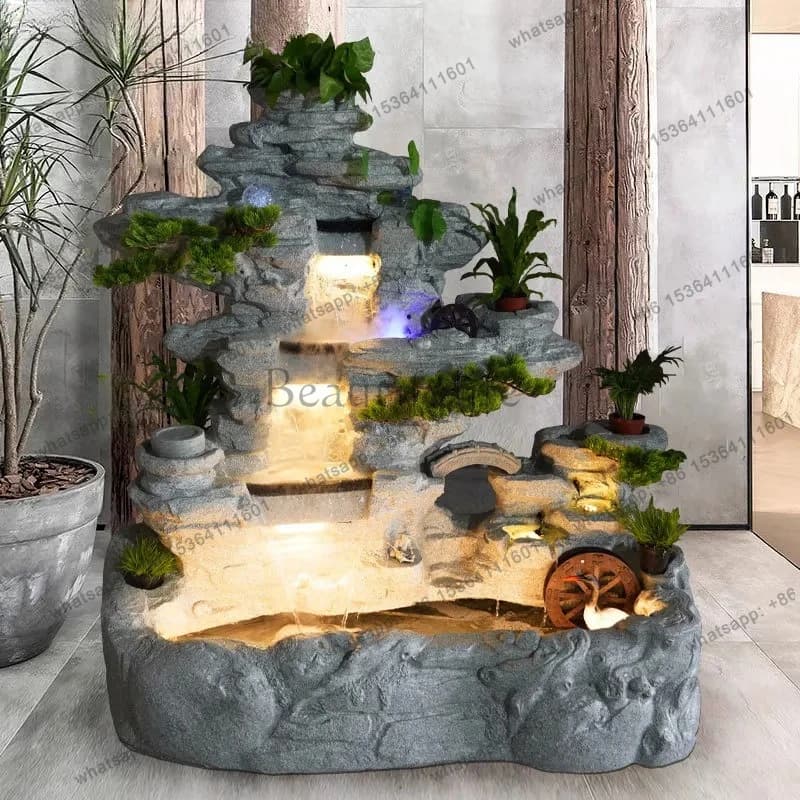 garden decoration rockery water fountain fish pond ornament landscaping arrangement