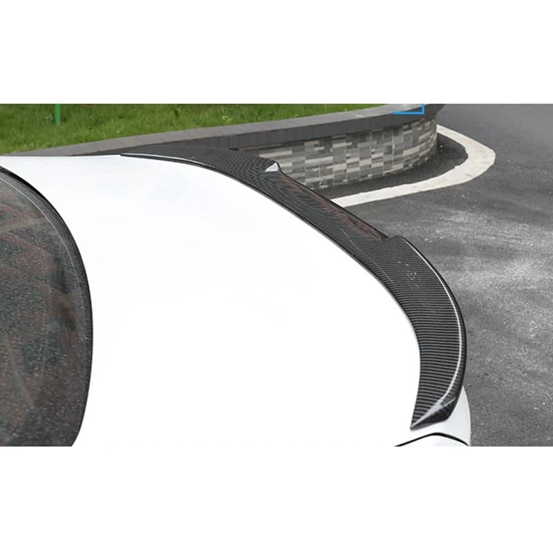2013-2020 FRP Forged carbon FOR BMW 3 Series F30 F35&M3 F80 Sedan MM4 Style Carbon fiber Rear Spoiler Trunk wing
