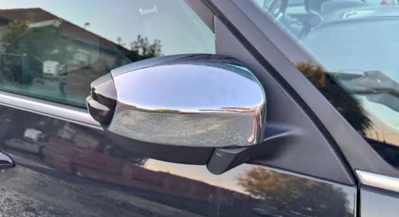 1Pair ABS Plastic Car Side Mirror Cover Chrome For Ford S-Max Kuga Mk1 2008-2014