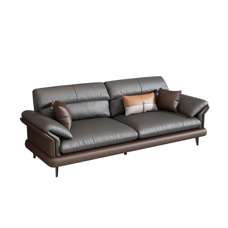 LMM leather business rest area simple modern boss sofa coffee table combination