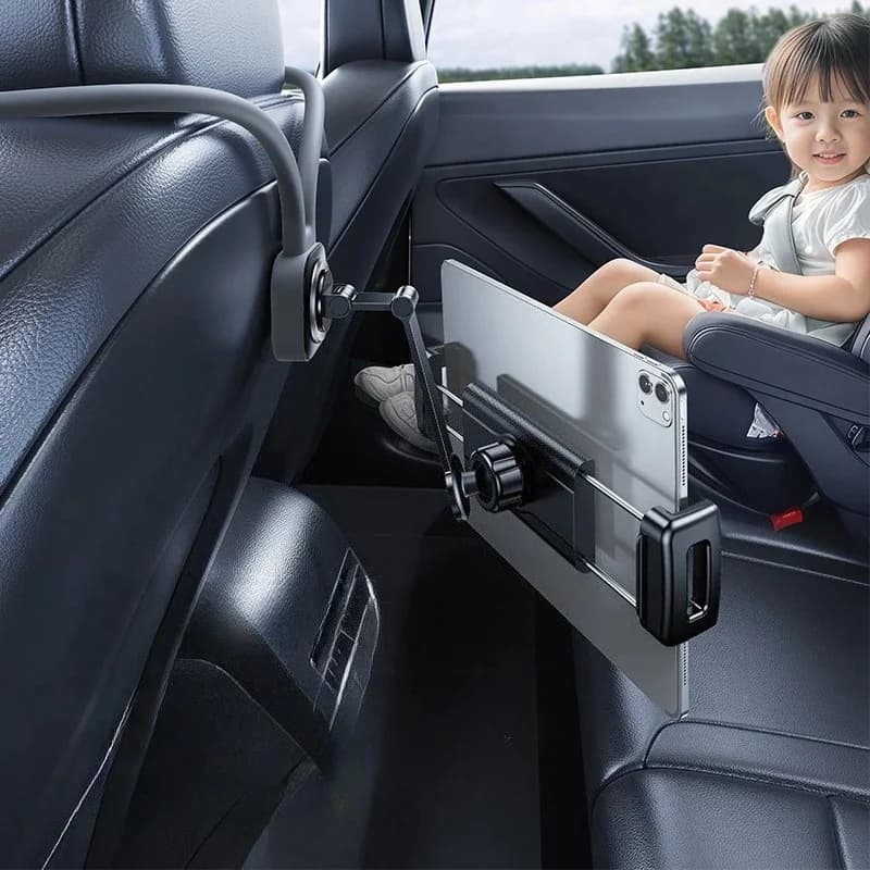 Universal Car Seatback Tablet Holder Stand 360° Rotatable Adjustable Fit for 4.7-13 Inch Tablets