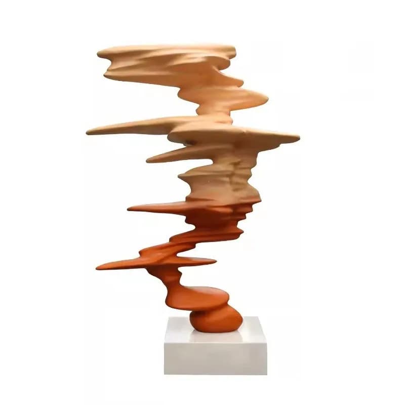 FRP rockery sculpture Danxia Qianren atmosphere new Chinese square hotel visitor center ornament