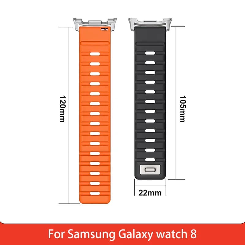Norman Silicone magnetic watch straps for Samsung Galaxy watch 8 classic 40/44/46mm Sports Strap watch 8 Wristband Strap