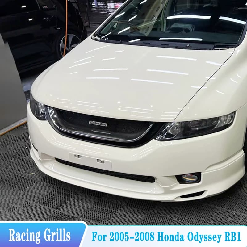 For 2005--2008 Honda RB1 Odyssey Racing Grills ABS Material Front Bumper Full Star Racing Grille Air Intake Body Kit Accessories