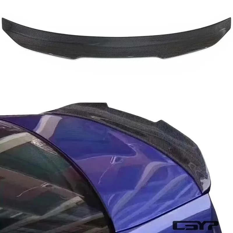 High Quality PSM‑Style Real Carbon Fiber Rear Spoiler Trunk Wing