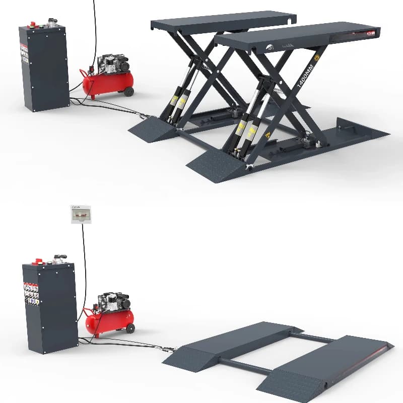 1.4 meters four tons installation-free auto repair lift professional auto repair platform