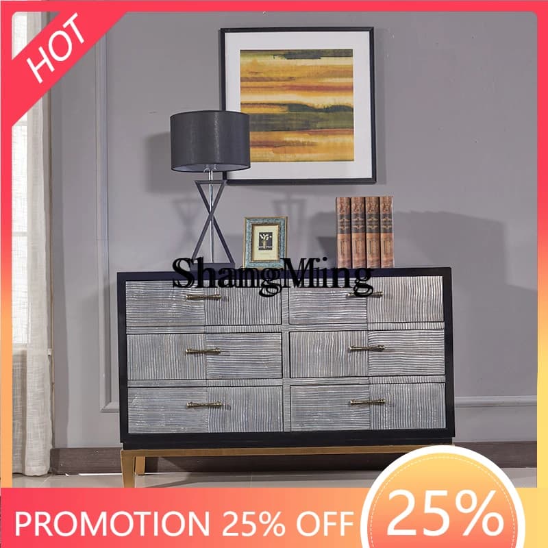 FG good-looking  postmodern three-six chest cabinet living room feng shui solid wood bedroom locker porch cabinet