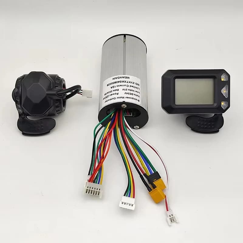 24V 36v Circular Brushless Motor Drive Controller LCD EABS Electronic Brake Kit for 5.5-inch 6.5-inch Electric Scooter