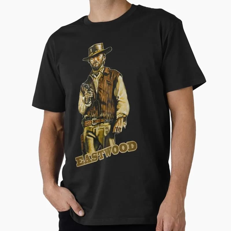 For a Few Dollars More Graphic T-shirt Clint Eastwood Sergio Leone Spaghetti Western Vintage Cowboy Bounty Hunter Print Gift Tee