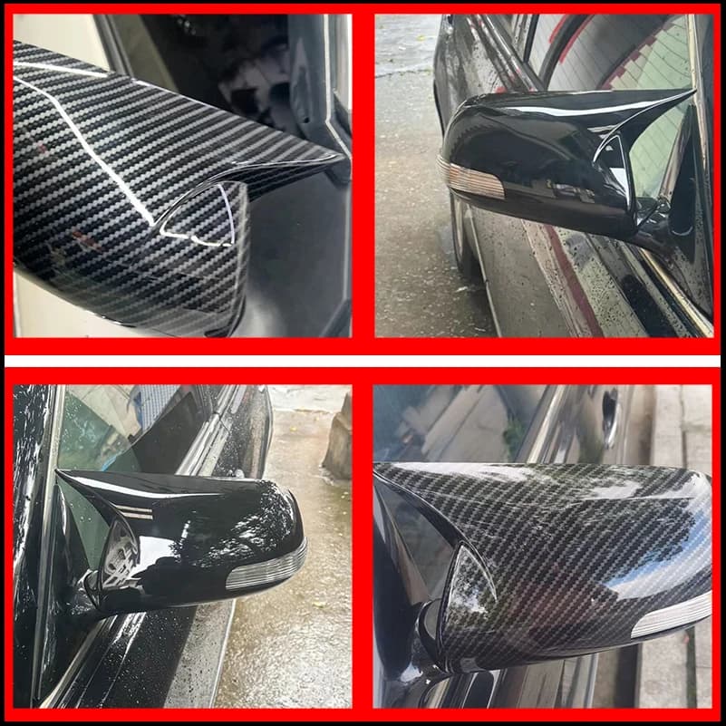 Car Styling For Toyota Corolla 2009-2013 Rearview Mirror Cover Caps With OX Horn Housing Decorative Frame Auto Accessories
