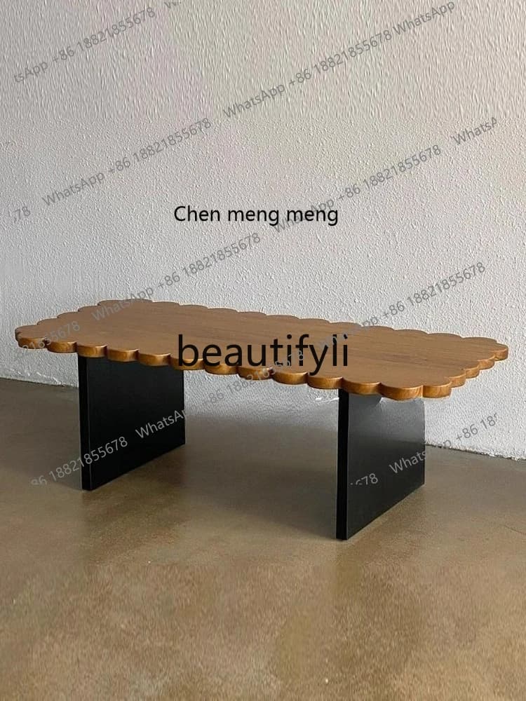 X New Minimalist Living Room Vintage Solid Wood Creative Simple Rectangular Dining Table