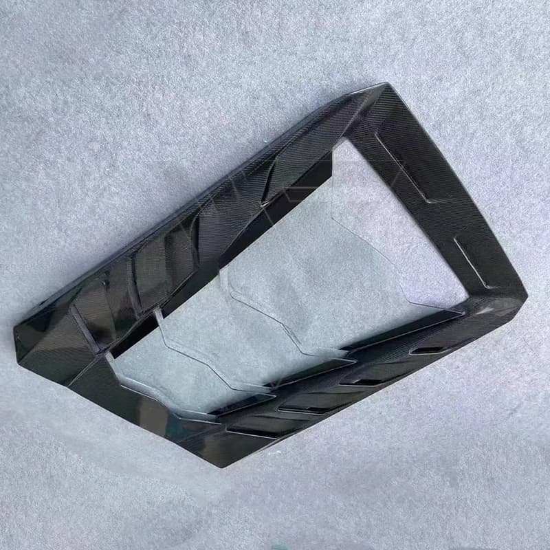 High‑Quality MSY‑Style Wet Carbon‑Fiber Glass‑View Rear Engine Hood, Aftermarket Supercar Exterior Tuning Spare Parts 2014‑2018