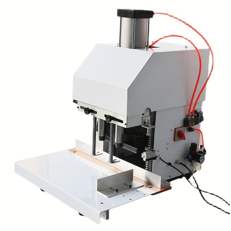 Tabletop Pneumatic Leather Fabric Letter Hole Punching Press Machine Cardboard Paper Puncher Machine