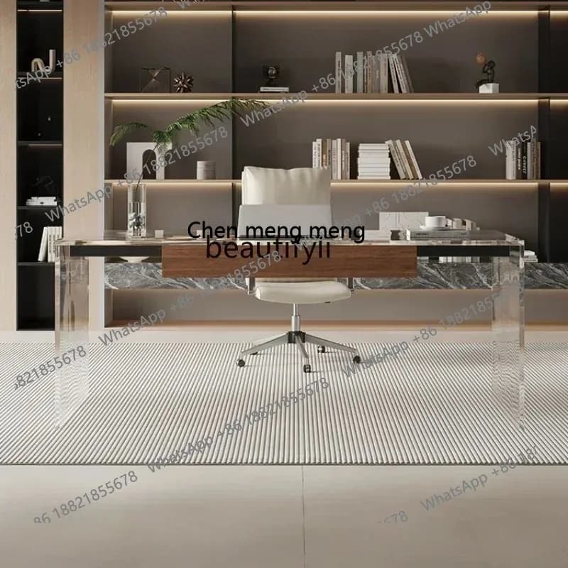cn8617 LHY New Arrivals Acrylic Suspension Desk Designer Modern Minimalist High-End Desk Study Home Small Apartment Computer Tab