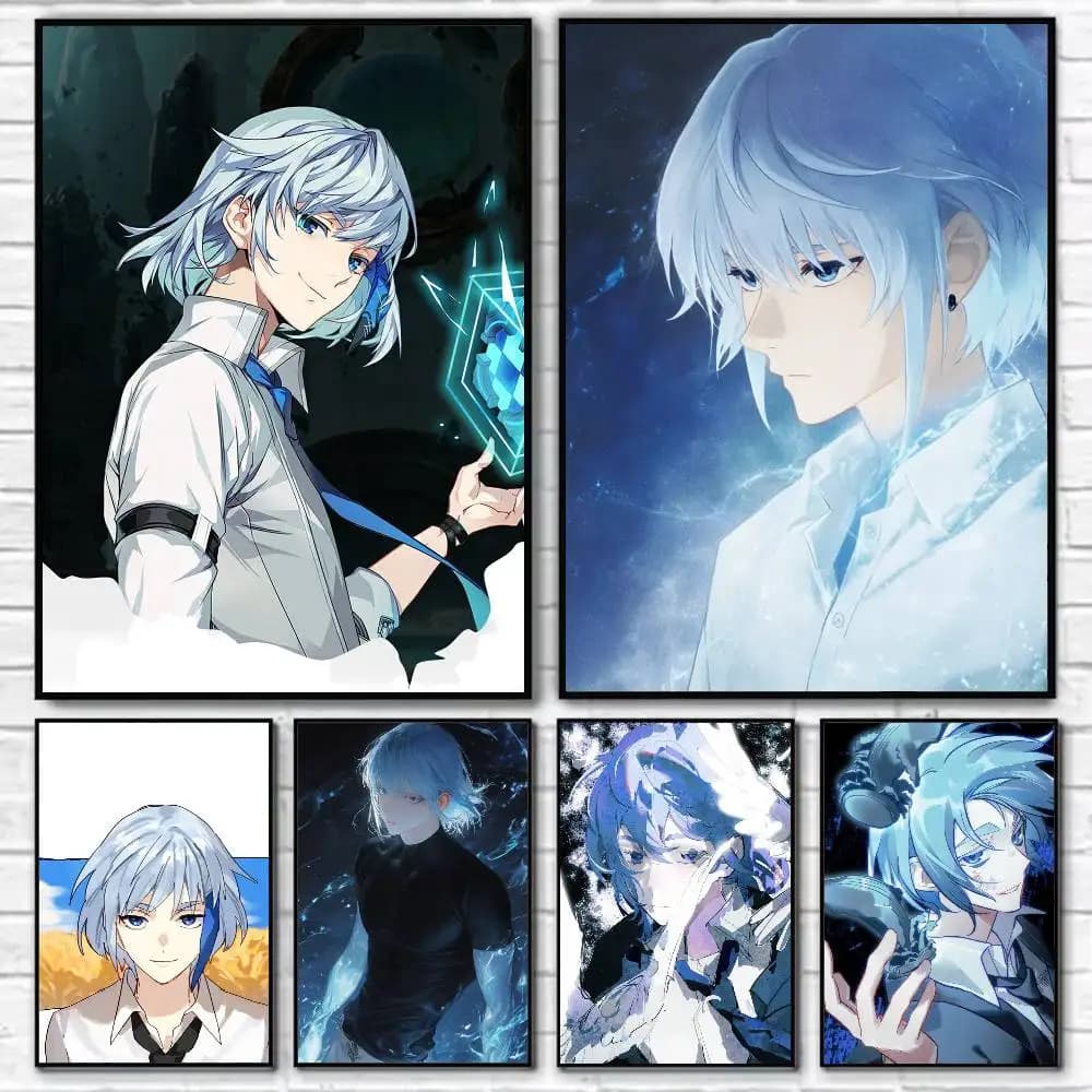 Anime Khun Aguero Agnis Poster Self-adhesive Art Waterproof Paper Sticker Coffee House Bar Room Wall Decor
