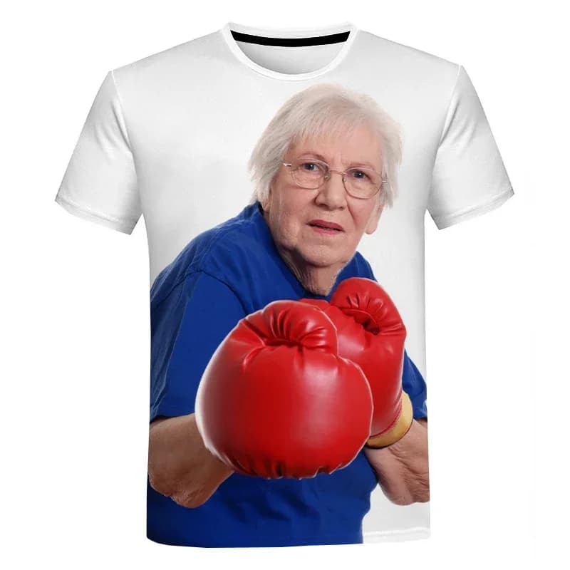 New Fashion Senior Women Licking Red Popsicle 3d Printed Summer Men's T-shirt Kawaii Grandma Fun Popsicle Short Sleeve Top 6xl