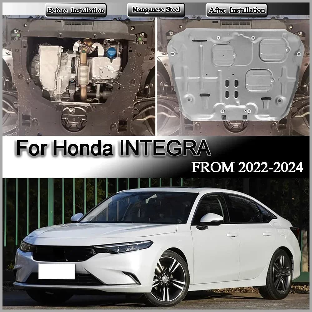 For Honda ‌INTEGRA 2022-2024 1.5T Engine Guards Aluminum-magnesium alloy Manganese Steel Alloy Engine Protection Device