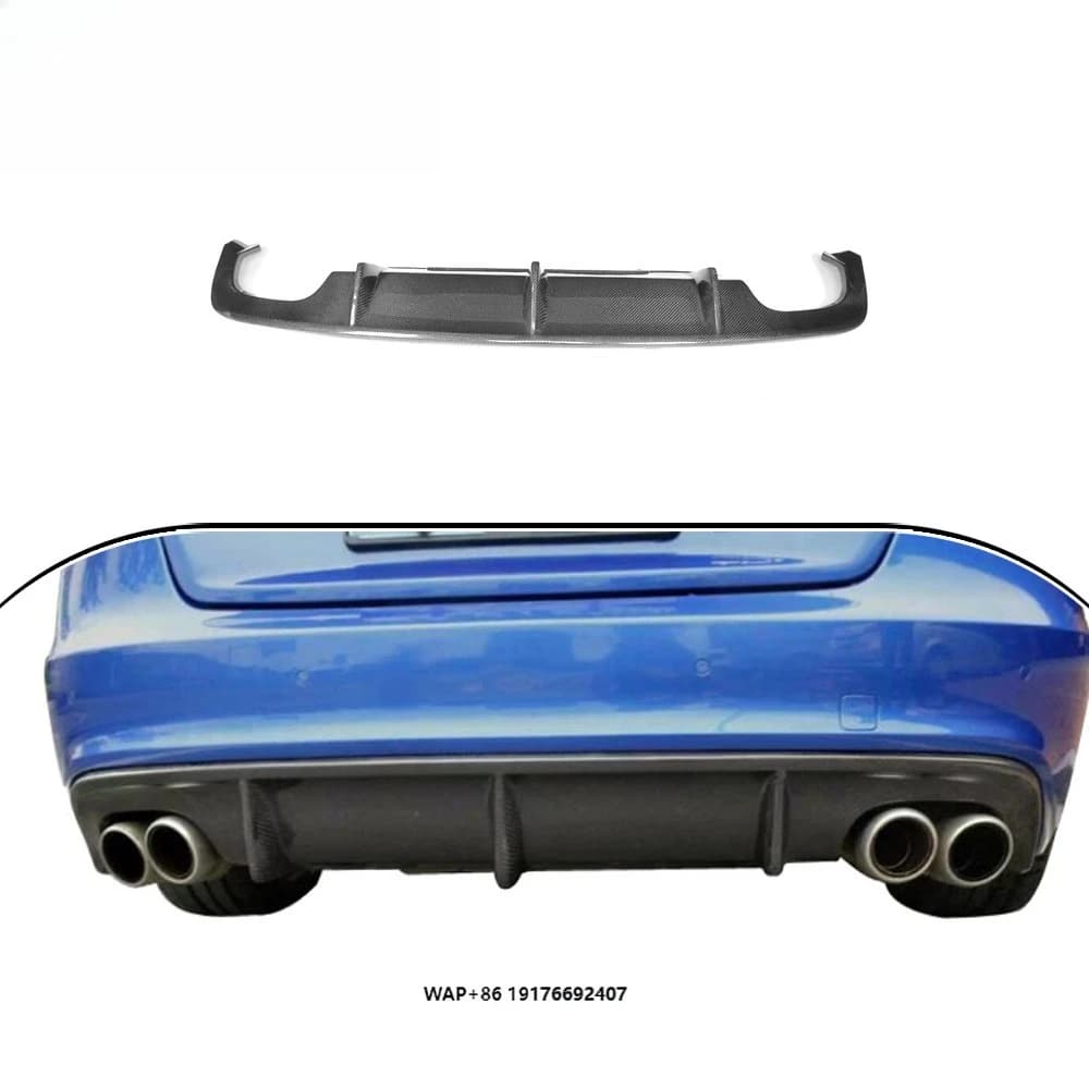 S5 Carbon Fiber Car Bumper Rear Diffuser forAudi 2013-2014