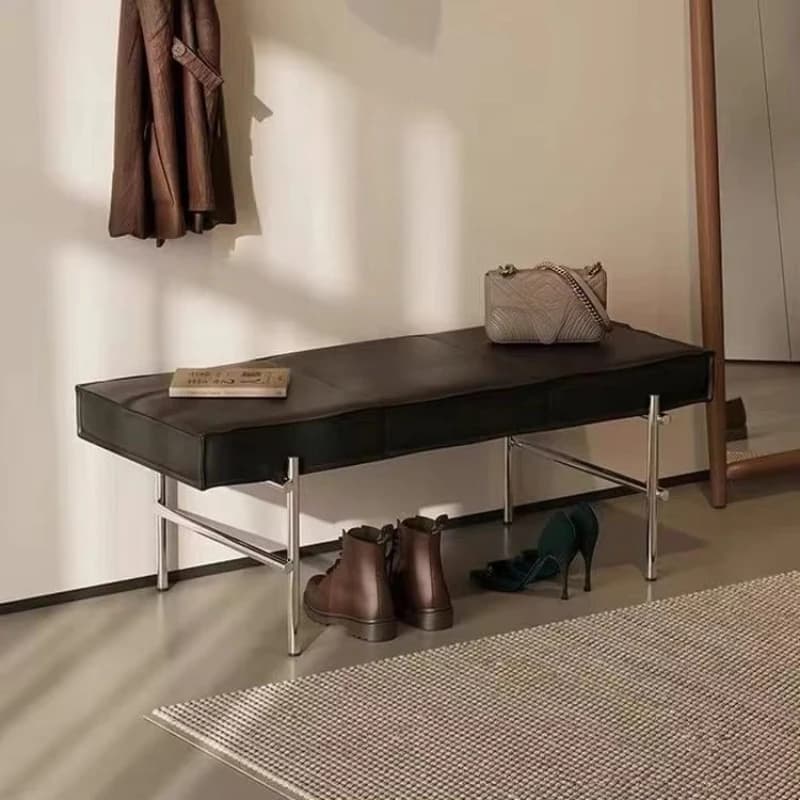 Modern simple solid wood bench, medieval style bench, dining room bench, entrance porch ash wood shoe stool, bedroom end stool